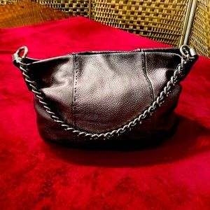 Medium shoulder Handbag: Metallic Leather
